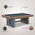 7 Ft. Urban Drop Pocket Pool Table, Perfect for Game Rooms