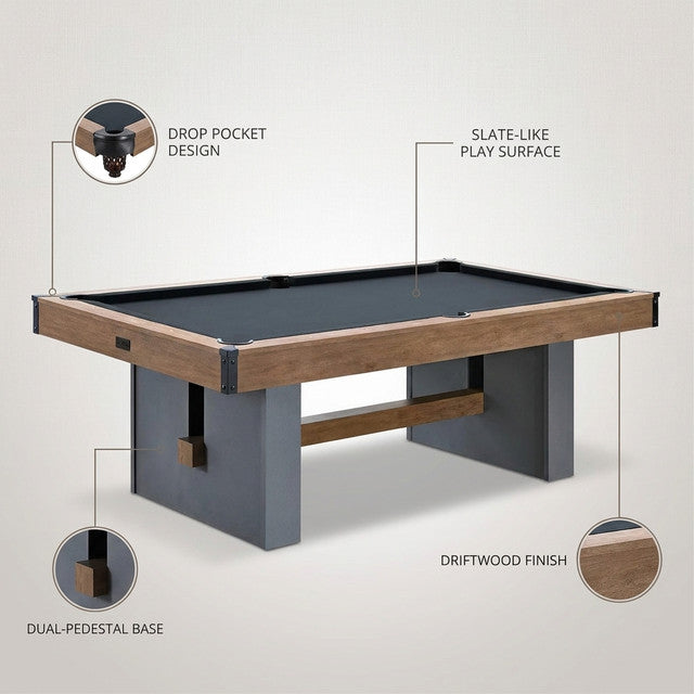 7 Ft. Urban Drop Pocket Pool Table, Perfect for Game Rooms — Lifestyle